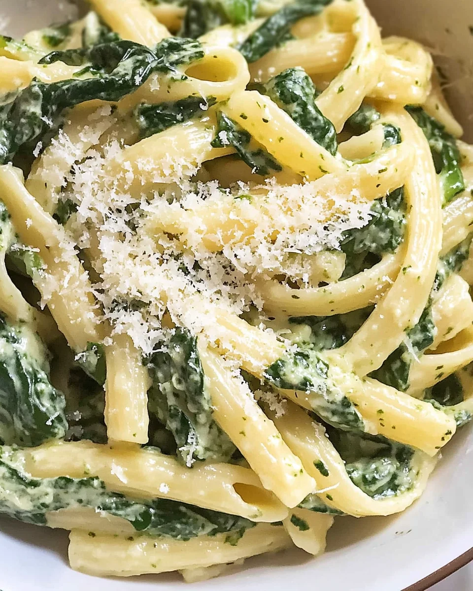 Pasta with Spinach Sauce 18 Pasta