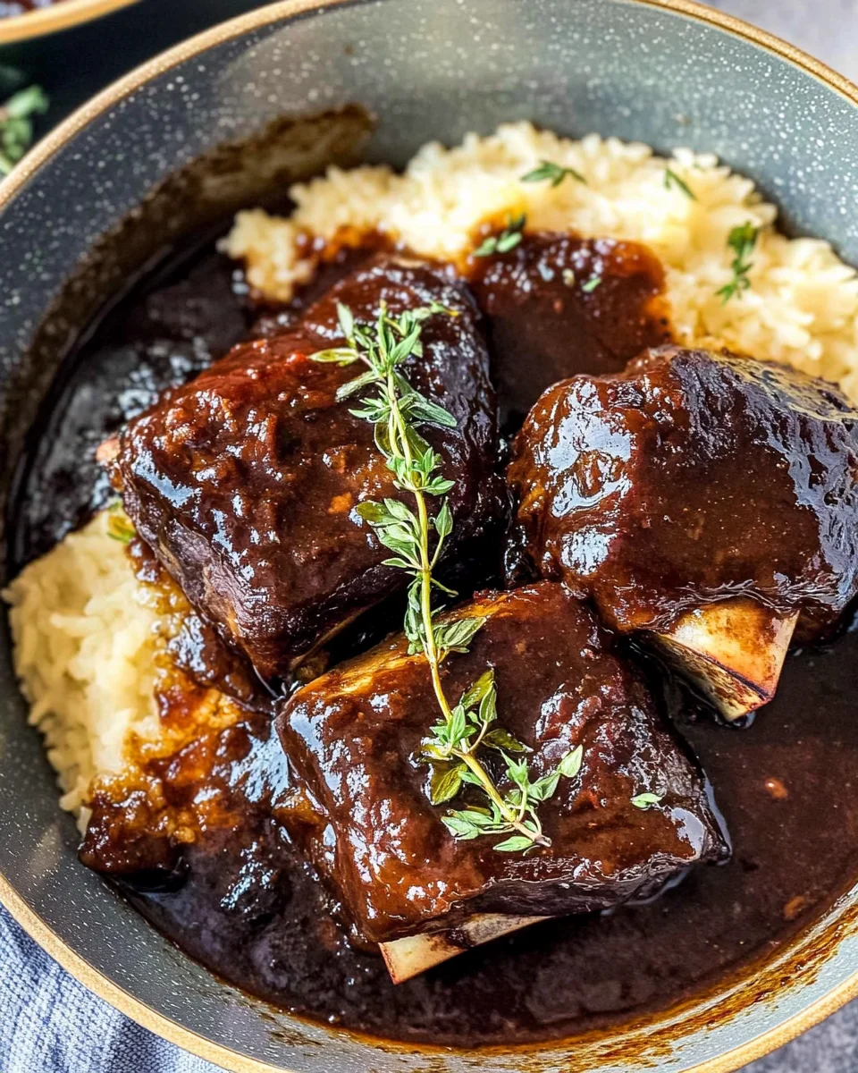 Red Wine Braised Short Ribs in Dutch Oven 24 Red