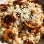 Risotto Mushrooms Italian Dish