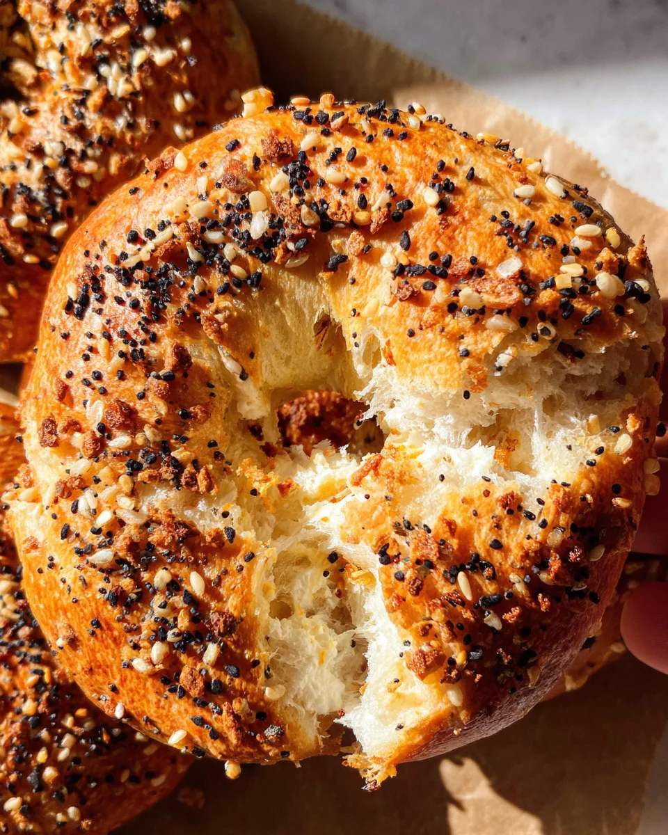 Simple 3-Ingredient Cottage Cheese Protein Bagels