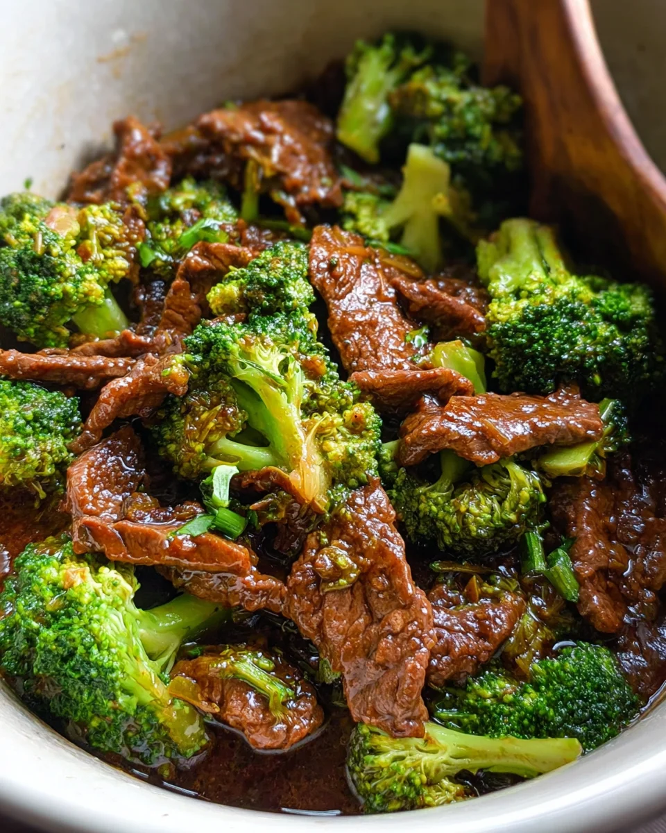 Slow Cooker Broccoli Beef