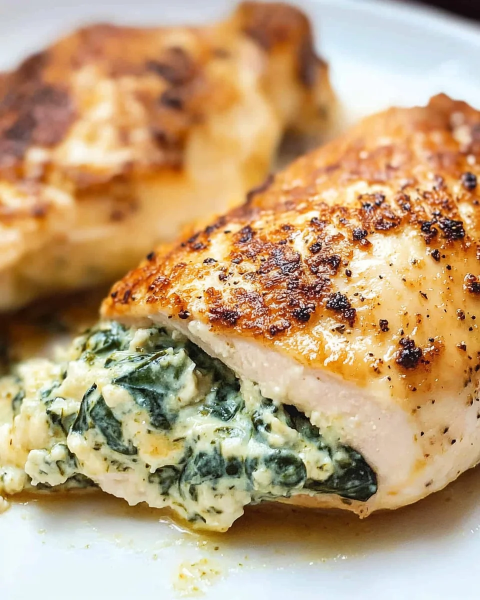 Spinach Stuffed Chicken Breasts
