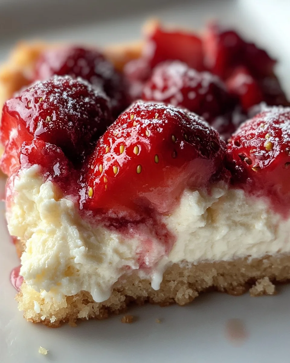 Strawberry Cheesecake Dump Cake