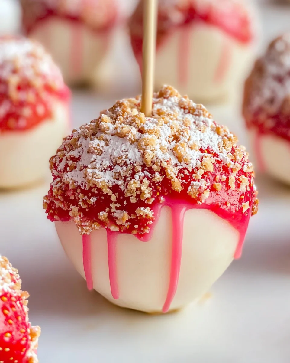 Strawberry Shortcake Candy Apples