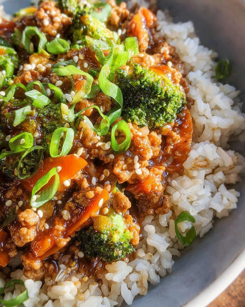 Teriyaki Turkey Rice Bowl