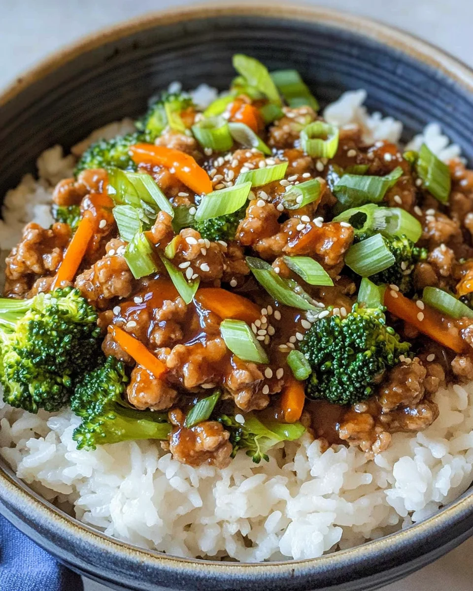 Teriyaki Turkey Rice Bowl