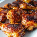 Two Ingredient Crispy Oven Baked BBQ Chicken