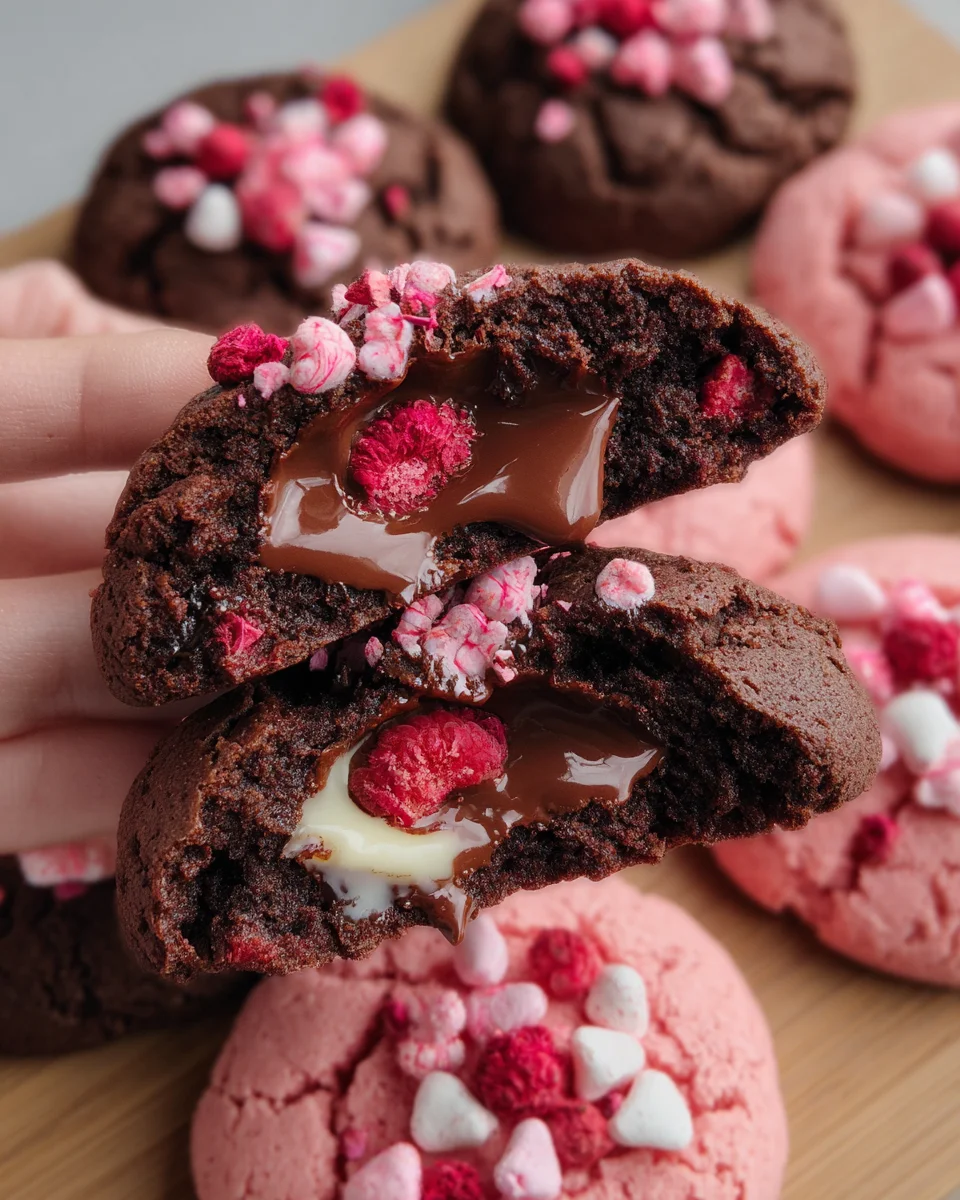 Valentine Ganache Cookies