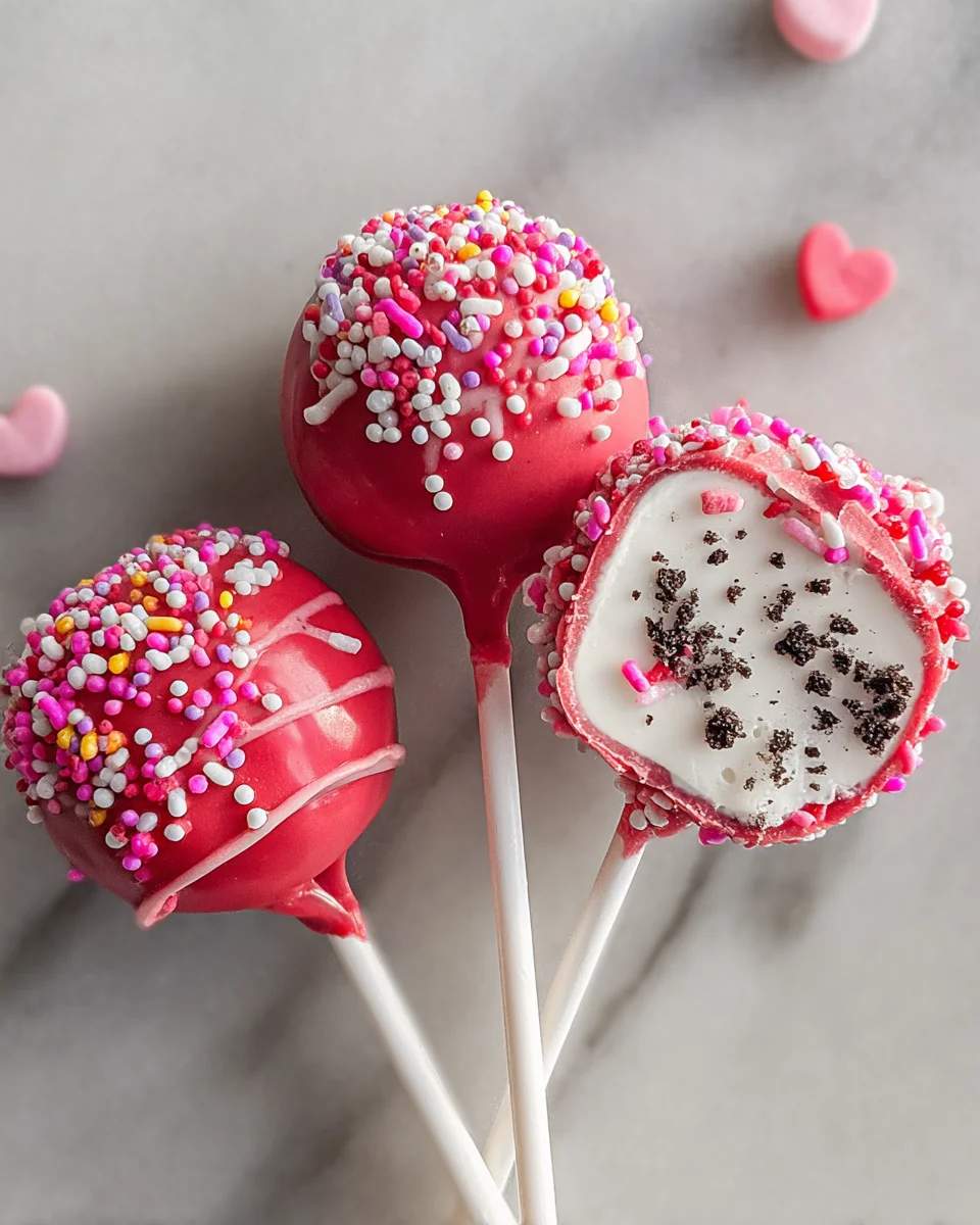 Valentine's Day Oreo Pops