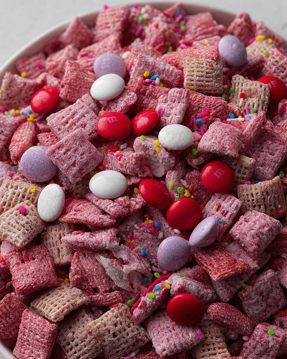 Valentine's day muddy buddies
