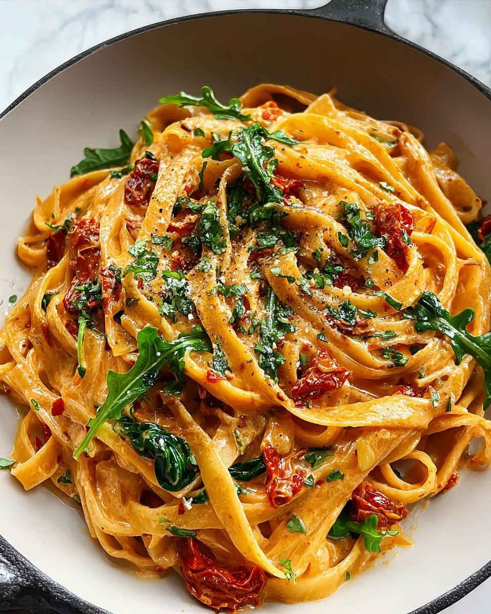 Vegan Creamy Sun Dried Tomato Pasta Recipe
